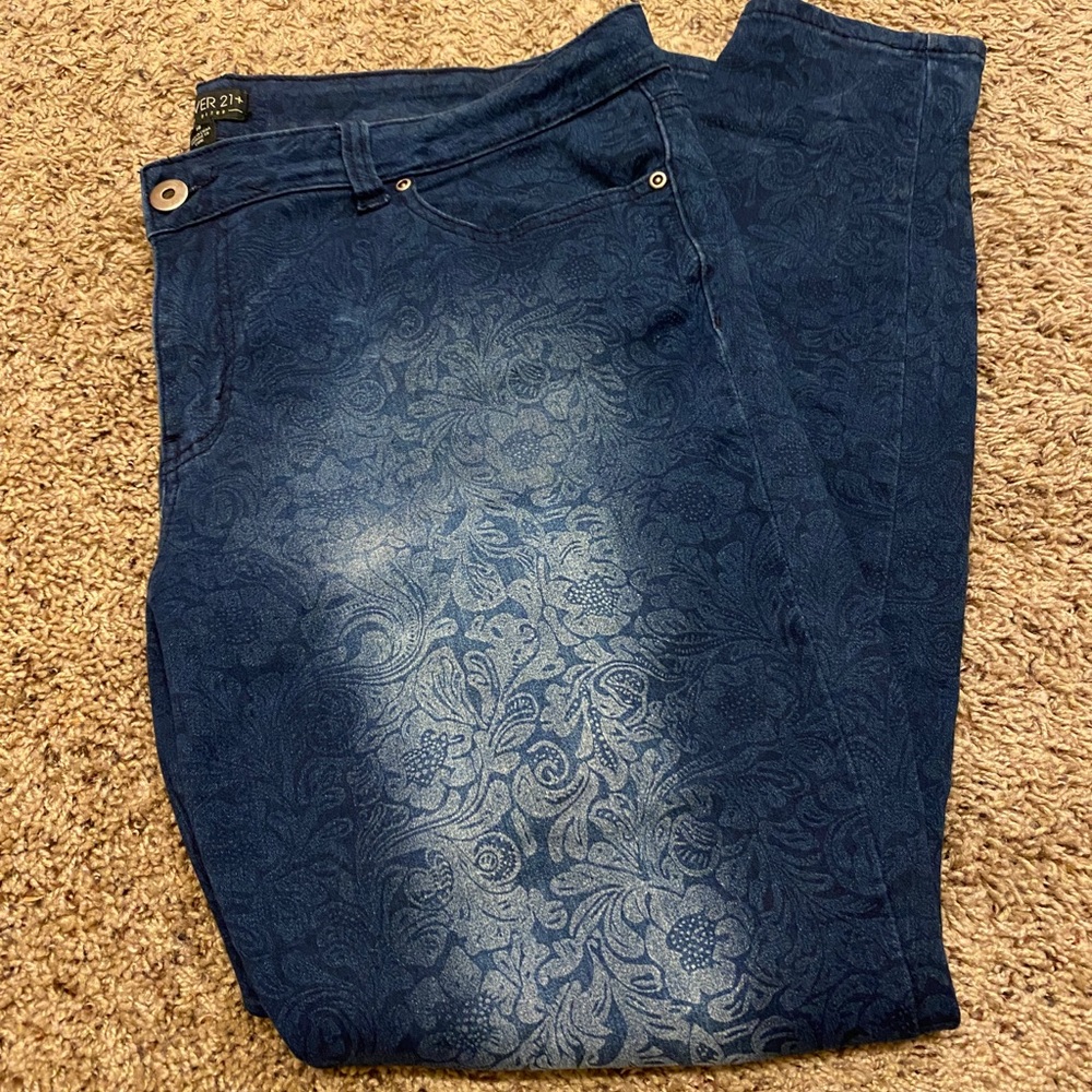 Printed Forever21 Jeans